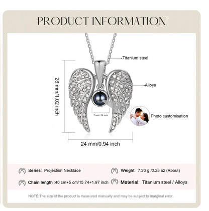 Custom Angel Projector Necklace